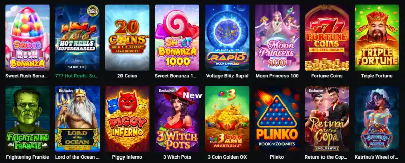 Slots catalogue preview illustrating provider variety and why search and favourites streamline selection